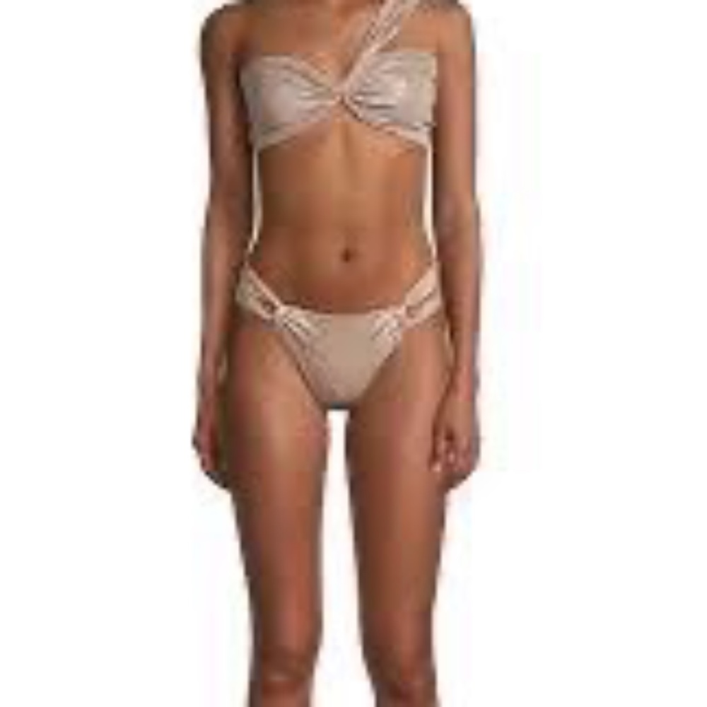 NWT SARA CRISTINA Narcissus bikini bottom in Dusty Rose - Size Large